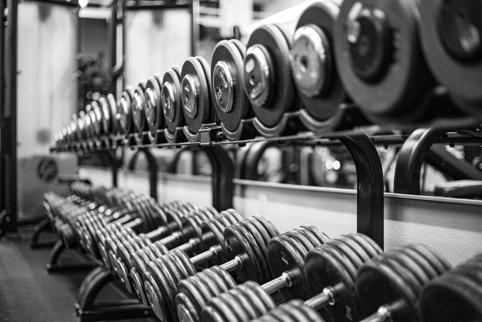 Photo by Luis Reyes gray scale photo of dumbbells